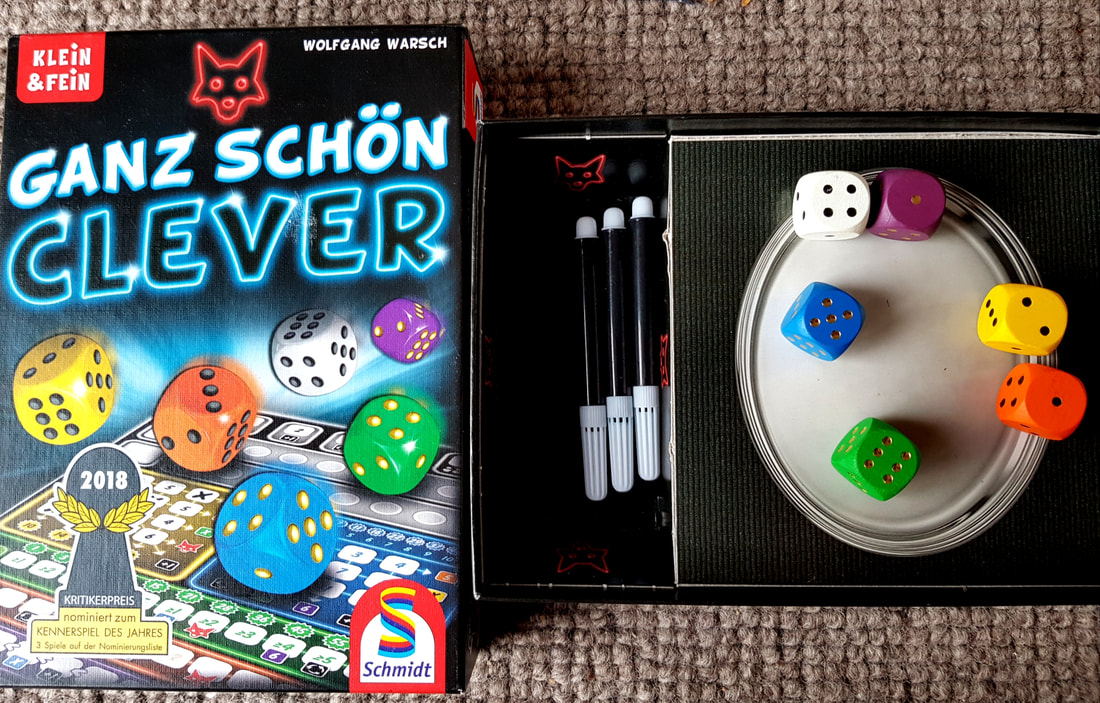 Ganz Schon Clever - solo play review - THE GATHERER OF TIME AND BEAUTY
